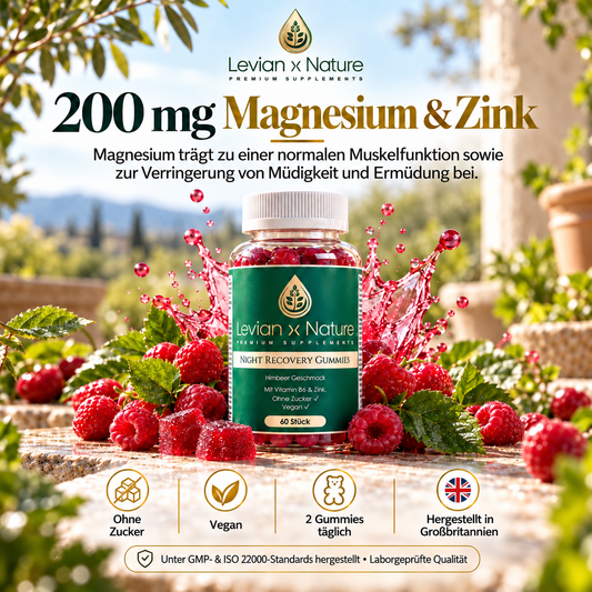 Night Recovery Gummies Himbeere - 60 Stück