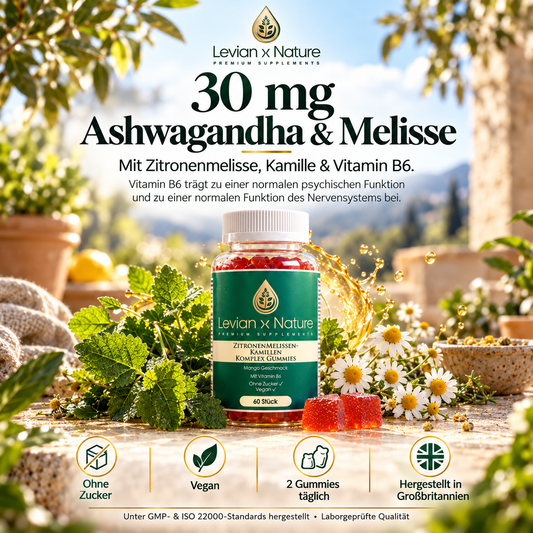 Zitronenmelissen-Kamillen Komplex Gummies Mango – 60 Stück
