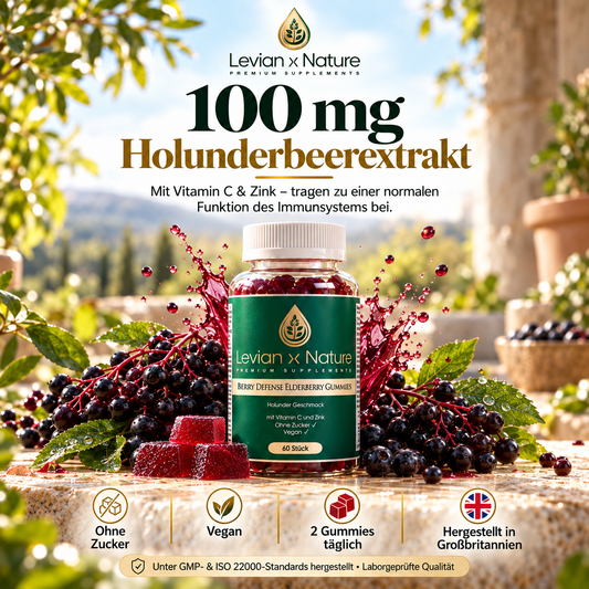 Berry Defense Elderberry Gummies Waldbeere – 60 Stück