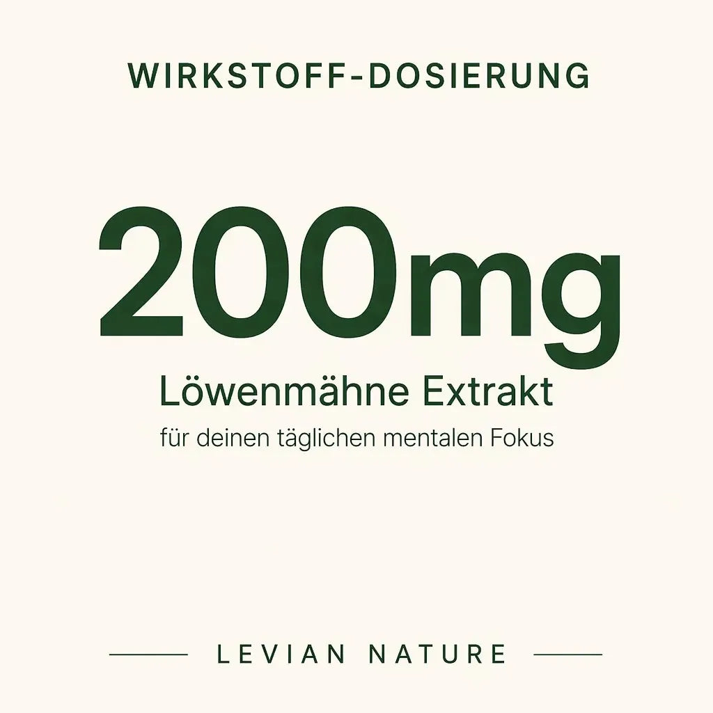 Slide 5: Lions Mane Wirkstoff-Dosierung