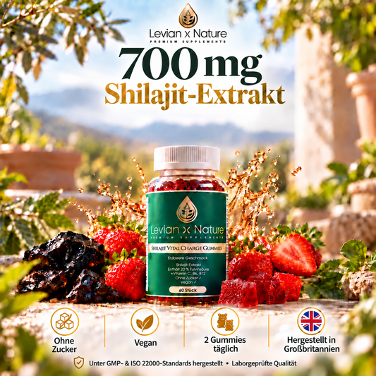 Shilajit Vital Charge Gummies Erdbeere – 60 Stück