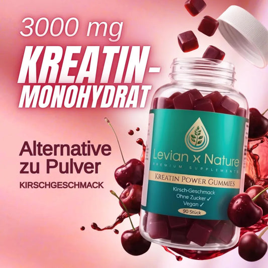 Kreatin Power Gummies Kirsche – 90 Stück