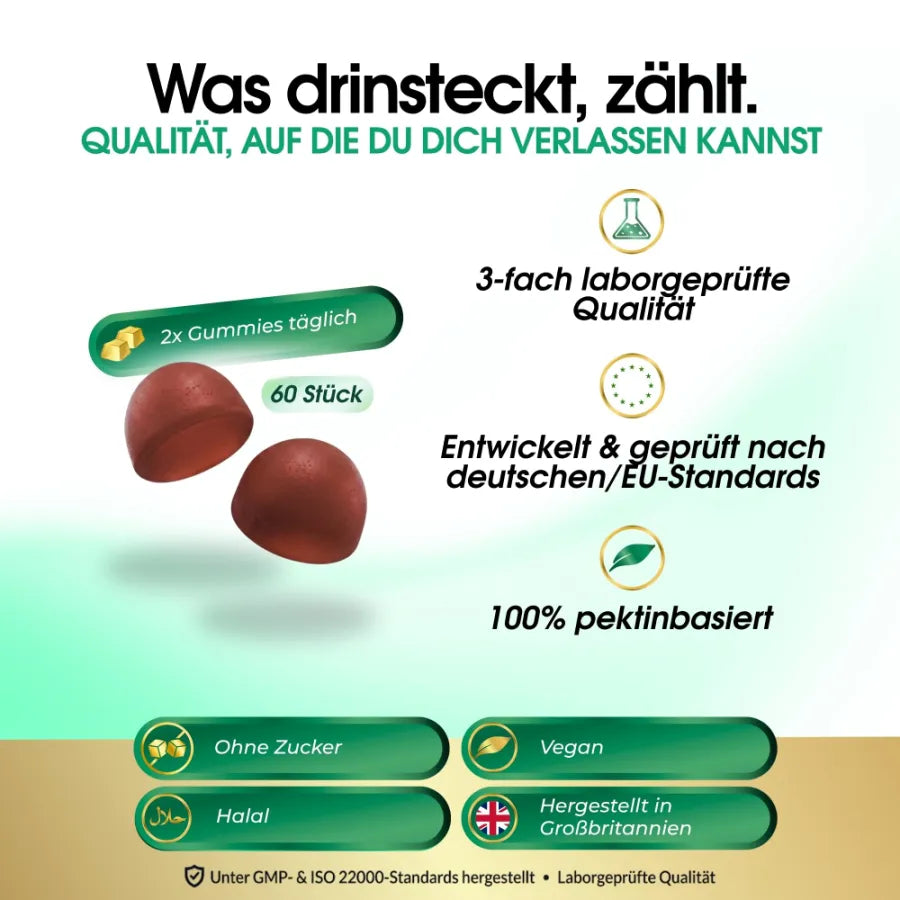 Zitronenmelissen-Kamillen Komplex Gummies Mango – 60 Stück