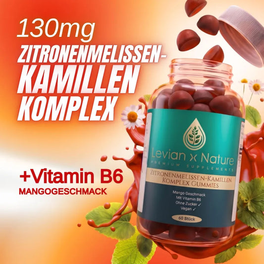 Zitronenmelissen-Kamillen Komplex Gummies Mango – 60 Stück