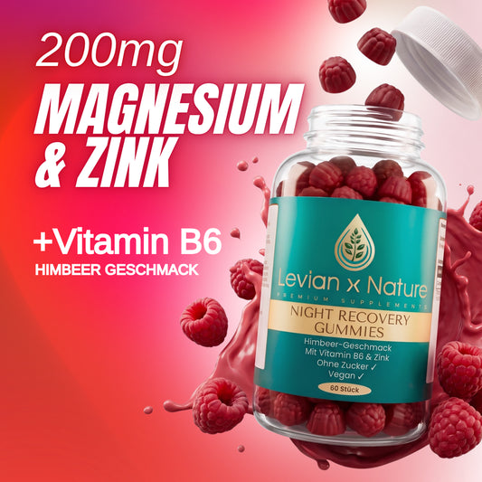Night Recovery Gummies Himbeere - 60 Stück
